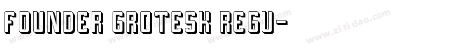 Founder Grotesk Regu字体转换